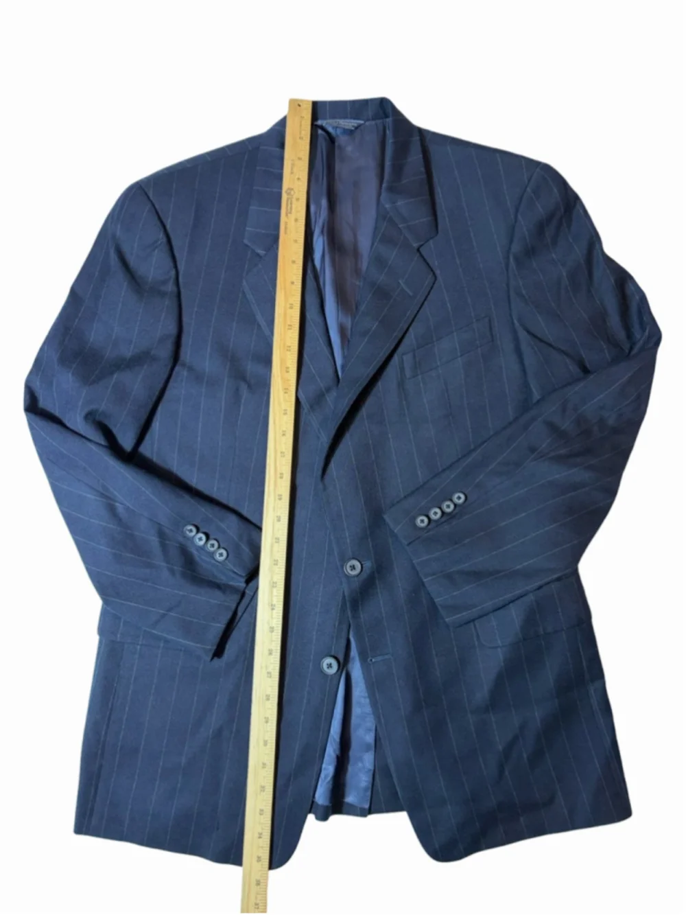 Gieves & Hawkes Savile Row London Wool Pinstripe Blazer Men’s Classic Tailored